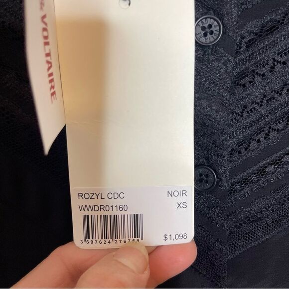 Zadig & Voltaire Rozyl CDC Dress  Black Size XS NEW $1098 - Picture 13 of 13